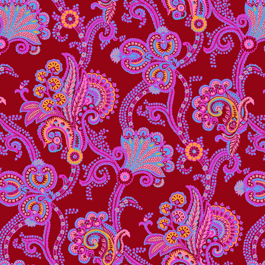 Sweet Talk Natalie Crimson Cotton — Flash Sew & Quilt