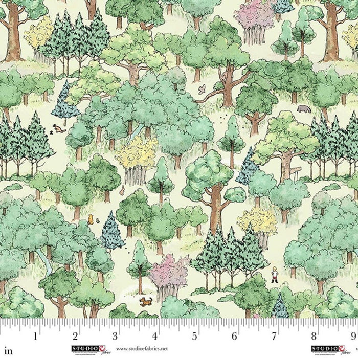 Classic Winnie 8724-66 Green Forest fabric by W.A. Dodge for Studio E Fabrics