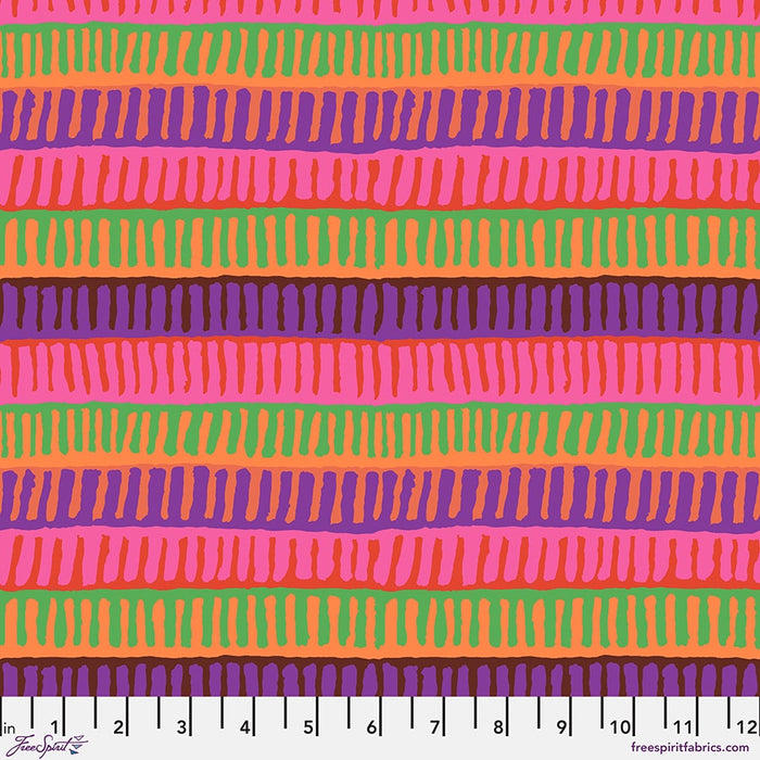 Zipper Stripe in Red Kaffe Fassett Collective August 2025 fabric
